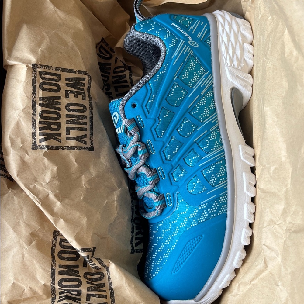 Nautilus Safety Footwear NEW N1081 Steel-toe Slip Resistant Teal Women's Sz 5 - Picture 8 of 8